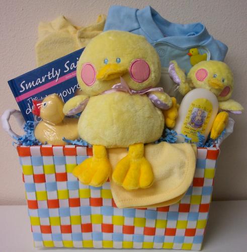 Baby Boy Duck Gift Basket
