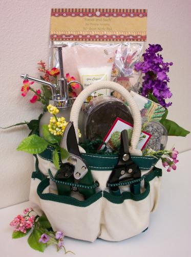 Garden Tool Tote Gift Basket