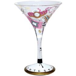 5 O'Clock Somewhere Martini Glass by Lolita