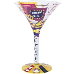 Birthday Girl Martini Glass by Lolita