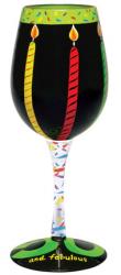 50 and Fabulous Wine Glass by Lolita