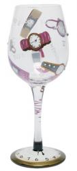 5 O'Clock Somewhere Wine Glass by Lolita
