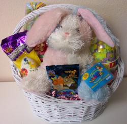 Webkinz Cotton Candy Bunny Easter Gift Basket