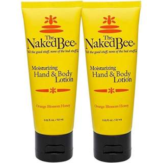  Naked Bee 2 tubes -Moisturizing Orange Blossom Honey Hand and Body Lotion, 2.25 oz 