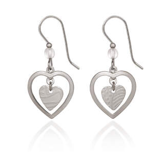 Hearts in Open Hearts Dangle Earrings