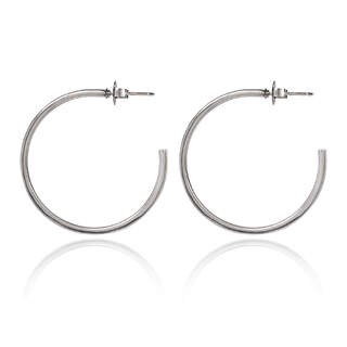Hammered Hoops Stud Earrings