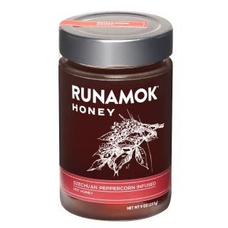 Runamok Szechuan Peppercorn Infused Honey 9oz jar