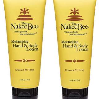 Naked Bee 2 Tubes -Moisturizing Coconut & Honey Hand & Body Lotion 2.25 fl oz.