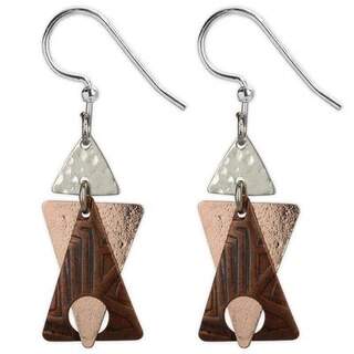 Jody Coyote Triangles Hypoallergenic Dangle Earrings