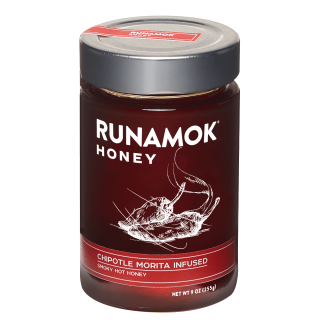 Runamok Chipotle Morita Infused Honey 9oz jar