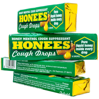 Honees Honey Menthol Eucalyptus Drops 4pack